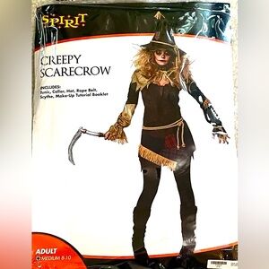 Spirit Creepy Scarecrow Costume - Black and Gold